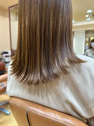 セミロング 小顔ボブ/お悩み解決 /ボブパーマ/とういのヘアスタイル