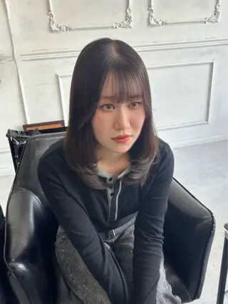 ミディアム MaisonHALU 松浦光咲のヘアスタイル