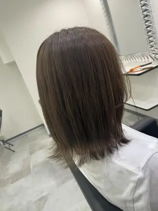 ミディアム &chaLme   心斎橋所属・emi/髪質改善/ 韓国風/艶カラーのヘアスタイル