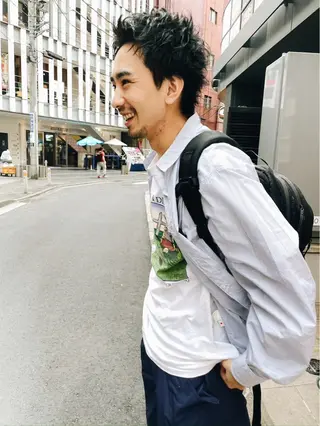 ショート メンズ ブリーチなし ダブルカラー/ゆなのヘアスタイル