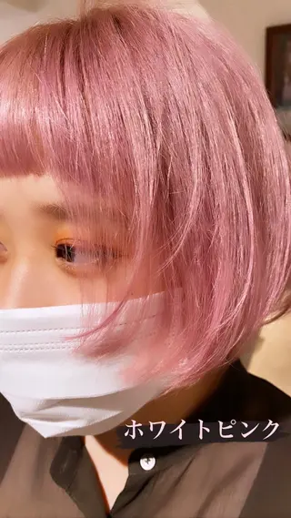 ショート カラー カラースペシャリスト ・齊藤 羽瑠輝のヘアスタイル