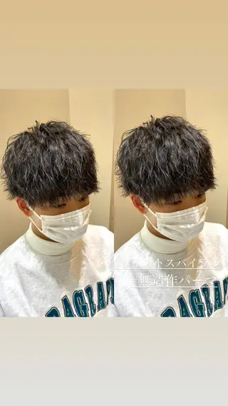 パーマ メンズ 梅田中崎町メンズ 美容師ユースケのヘアスタイル