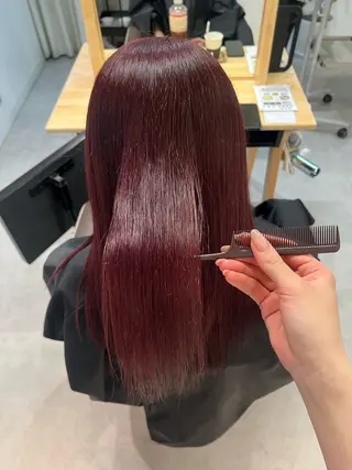 カラー 晶／艶髪カラー ／トリートメントのヘアスタイル