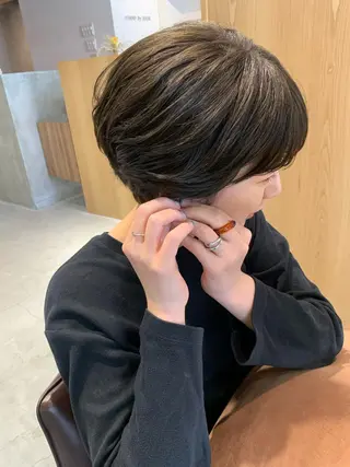 ショート カラー ヘアアレンジ GO TODAY シェアサロン 表参道Flos店所属・nishi fuyumiのヘアスタイル