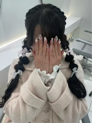 ヘアアレンジ ヘアセット🎀耳つぼ 👂💎MONAMIのヘアスタイル