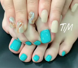 ショート ネイル Beauty Studio TiM所属・TiM【ティム】 近鉄八尾店のネイルデザイン