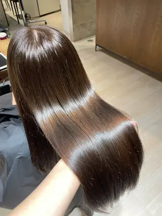 カラー 艶カラー/アレンジ/ はまぐちうみのヘアスタイル