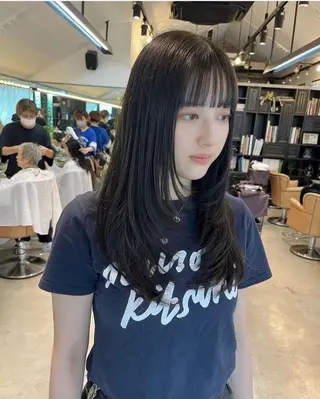 セミロング うえはら みやのヘアスタイル