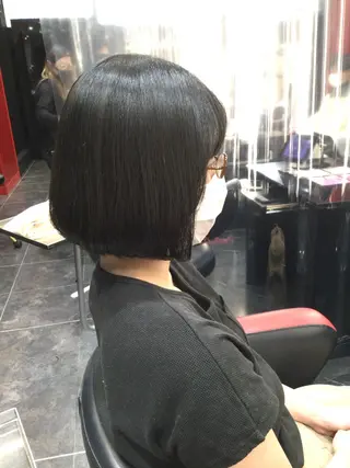 ミディアム Annon プライベートサロンのヘアスタイル