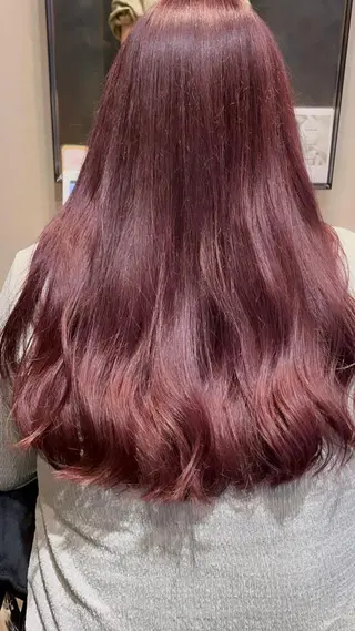 カラー えんぐちとも／透明感 カラー／博多ボブのヘアスタイル