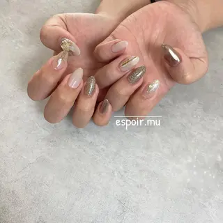 ロング ネイル espoir. muのネイルデザイン