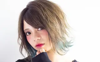 ミディアム カラー 髪質改善専門 いしだあきひろのヘアスタイル