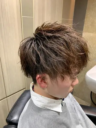 ミディアム 長内 健太のヘアスタイル