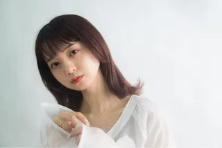 ミディアム カラー 関口 桃花🌷 暖色カラーのヘアスタイル