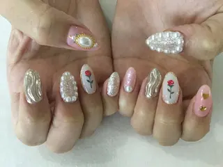 ネイル 💎🐰 saki. m 🐰💎のネイルデザイン