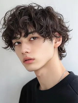 ミディアム メンズ 心斎橋 美髪職人　近江のヘアスタイル