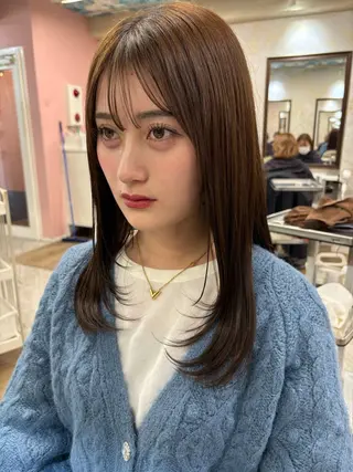 ミディアム 韓国ヘア×髪質改善 /takatoのヘアスタイル