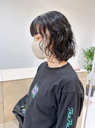 ミディアム パーマ マンツーマン施術🦋 ayajuのヘアスタイル