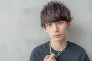 ショート カラー パーマ メンズ fifth JINGUMAE所属・波巻きスパイラルパー マ/シャドウパーマ駿のヘアスタイル