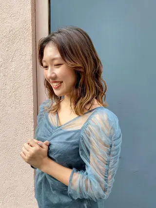 ミディアム カラー YURI/20〜 30代メンズ/恵比寿のヘアスタイル