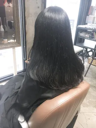 セミロング カラー 北條 優輝のヘアスタイル