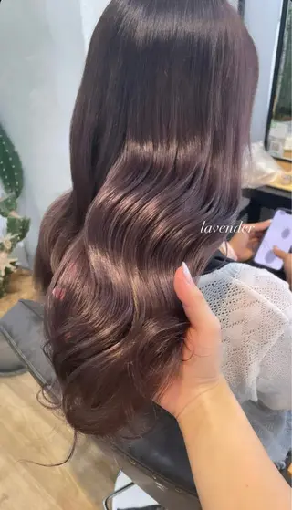 ロング カラー ヘアアレンジ Eliss Horie所属・coco♡ 韓国hairのヘアスタイル