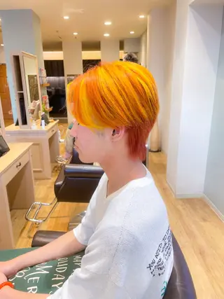 ショート カラー メンズ 高嶋 憂蘭々のヘアスタイル