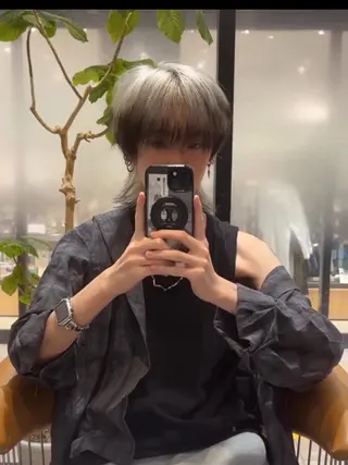 ミディアム カラー メンズ FacedecoAVEDA所属・【メンズ特化】新井 輝☆韓国ヘアー☆のヘアスタイル