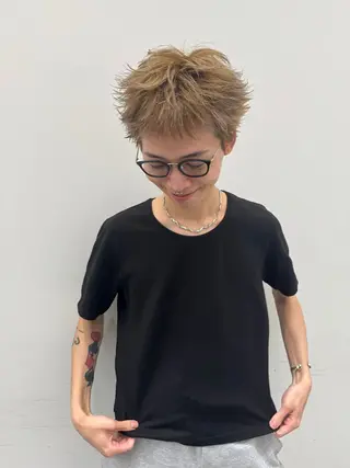 メンズ ひかり／ベージュ ／似合わせカットのヘアスタイル