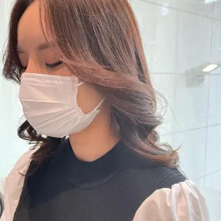 ミディアム 韓国ヘア🦋 MIYUのヘアスタイル