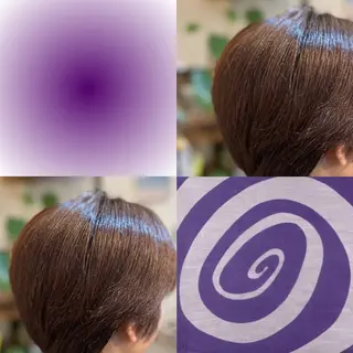 ショート カラー 半澤 亜実🪐/縮毛矯正のヘアスタイル