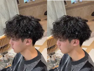 パーマ メンズ Lond  strada所属・ハクヤ心斎橋 パーマ/縮毛矯正のヘアスタイル