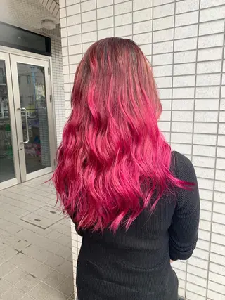 ロング カラー クバガワ シュンのヘアスタイル