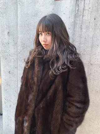 ミディアム カラー 原宿パーマ kazuのヘアスタイル