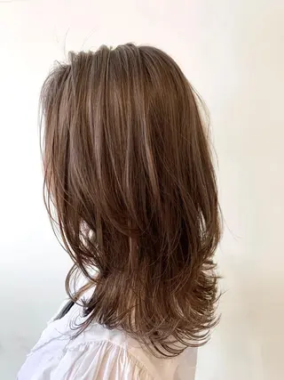 ミディアム カラー 【azure横浜】 🧸misaki🌸のヘアスタイル