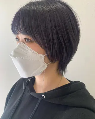 ショート カラー hub hair レイヤー/透明感のヘアスタイル