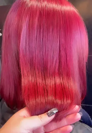 ミディアム カラー 💞暖色カラー 💞risaのヘアスタイル