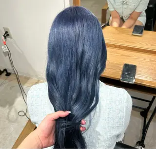 ミディアム NAHO 🩵 透明感カラー🫧のヘアスタイル