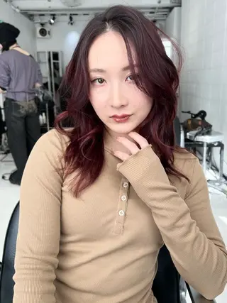 ミディアム カラー HARU//原宿🤍 リピート率NO.1のヘアスタイル