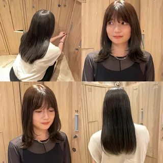 セミロング 似合わせ/ベージュ /レイヤー/りほ🤍のヘアスタイル