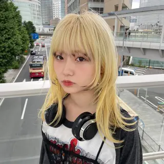 セミロング カラー 【海外風カラー】 ⭐︎DEAN名駅店☆のヘアスタイル