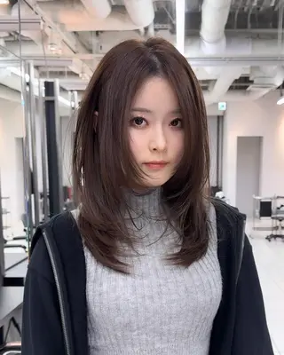 ミディアム レイヤーカット/ 堀匠吾のヘアスタイル