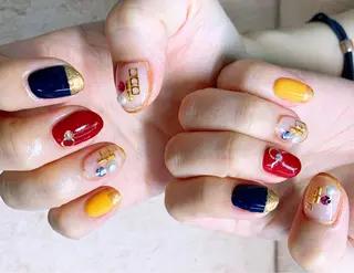 ネイル ⭐︎休業中の練習⭐︎ JNA認定講師髙橋のネイルデザイン