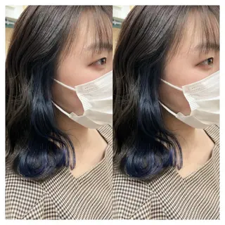 ミディアム カラー 村山 茉衣のヘアスタイル