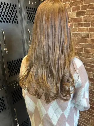 ロング カラー パーマ ヘアアレンジ メンズ キッズ ネイル マツエク・マツパ アイブロウ times salon名駅所属・久木原 ゆりのヘアスタイル