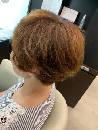 ショート パーマ Aya/四条烏丸/ インナーカラーのヘアスタイル