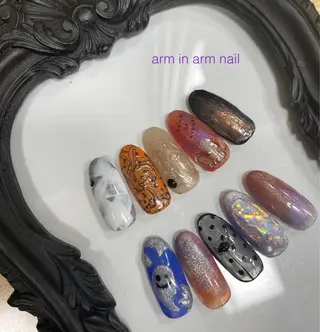 ネイル arm in arm ︎✿Yamamotoのマツエク・マツパデザイン