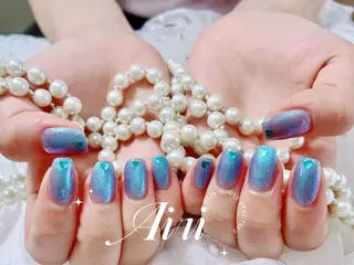 ネイル ネイルサロンAiri 長さ出し·シンプルのネイルデザイン