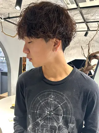 パーマ メンズ メンズハイトーン🪡 キチ/RITSUのヘアスタイル