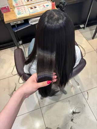 ロング カラー 韓国髪質改善艶カラー /レイヤー/miyuのヘアスタイル